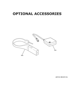 Optional Accessories Diagram and Parts List for CHS950P2M2S1  General Electric Range