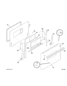 Part Location Diagram of WG02L02921 GE GLASS