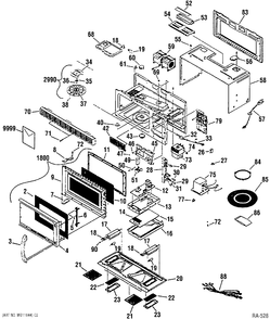 Part Location Diagram of WG02A00759 GE ROLLER Assembly