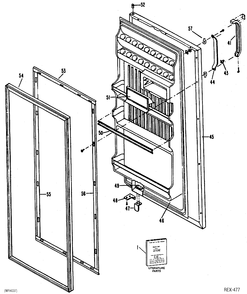 Part Location Diagram of WR9X527 GE CONTROL