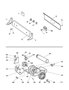 CONTROL PANEL Diagram and Parts List for PSXR373GH1WW  General Electric Dryer