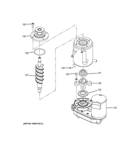 Part Location Diagram of WR02X25960 GE WATER SEAL UPPER