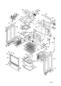 BODY PARTS Diagram and Parts List for CBC980ST3SS  General Electric Range