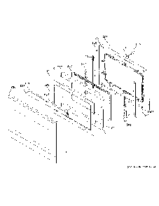 Lower Door Diagram and Parts List for CTD90DM2N1S5  General Electric Wall Oven