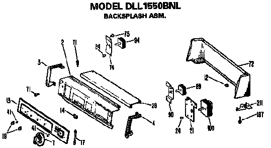 Part Location Diagram of WE4X620 GE TIMER Assembly