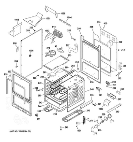 Part Location Diagram of WB63X27848 GE BASE SUPPORT FLAT