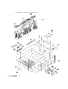 Lower rack assembly Diagram and Parts List for GDT665SBN2TS  General Electric Dishwasher