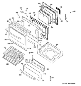 Part Location Diagram of WB56X20978 GE PANEL DRAWER