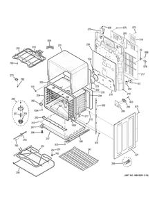 LOWER OVEN Diagram and Parts List for PB980SJ3SS  General Electric Range