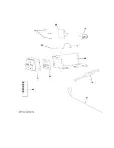 Control Parts Diagram and Parts List for AHM24DWH1  General Electric Air Conditioner