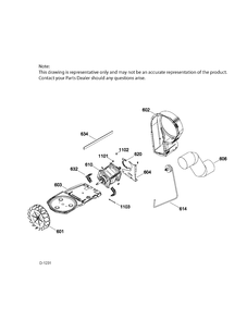 BLOWER & DRIVE ASM Diagram and Parts List for GUAN275ED1WW  General Electric Dryer