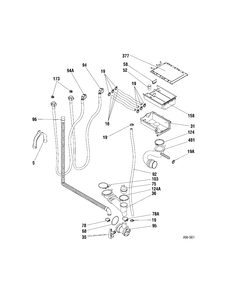 HYDRAULIC SYSTEM Diagram and Parts List for MCCH1120F0WW  General Electric Washer