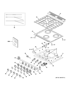 Part Location Diagram of WB21X43634 GE LIGHT GUIDES
