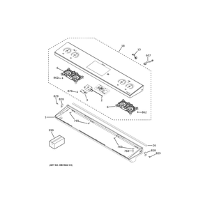 Part Location Diagram of WB27X44808 GE MODULE BLE CAT ASM