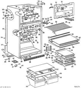 Part Location Diagram of WR77X493 GE DISCONTINUED