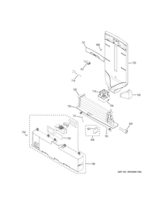 Fresh Food Section Diagram and Parts List for CYE22TSHMSS  General Electric Refrigerator