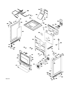 BODY PARTS Diagram and Parts List for CC2S985SET4SS  General Electric Range
