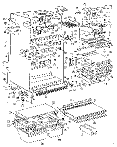 Cabinet Diagram and Parts List for TBX19ZKE  General Electric Refrigerator