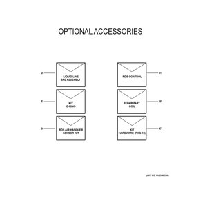 Optional Accessories Diagram and Parts List for NAM36V2TA5S71  General Electric Air Conditioner
