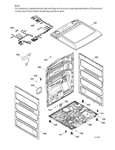 STRUCTURE Diagram and Parts List for GTD65GBMJ0WS  General Electric Dryer