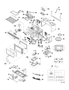 Part Location Diagram of WG02F05316 GE CONTROL PANEL BLACK