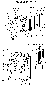 Doors Diagram and Parts List for CTX18LFB  Hotpoint Refrigerator