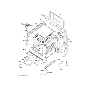 Body Parts Diagram and Parts List for JB480SY1SS  General Electric Range