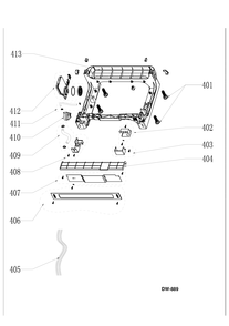 BODY PARTS Diagram and Parts List for GDF620SSF0SS  General Electric Dishwasher