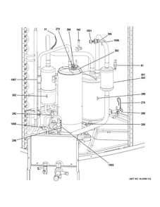 Sealed System Diagram and Parts List for NS22H48MA451  General Electric Air Conditioner