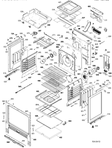BODY PARTS Diagram and Parts List for JCSP46DR4WW  General Electric Range
