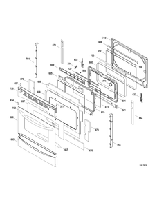 Part Location Diagram of WS01L06339 GE TRIM POST (BK)