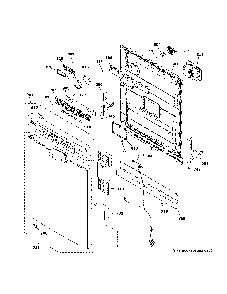 Escutcheon And Door Assembly Diagram and Parts List for GDF630PGM6BB  General Electric Dishwasher
