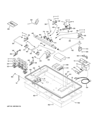 Part Location Diagram of WB21X30378 GE LOCKOUT VALVE Assembly