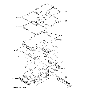 Fresh Food Shelves Diagram and Parts List for GNE25JYKBFFS  General Electric Refrigerator