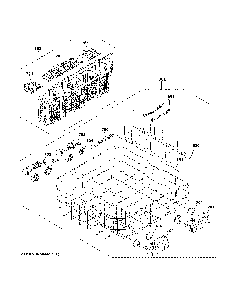 Lower Rack Assembly Diagram and Parts List for CDT800P2N5S1  General Electric Dishwasher