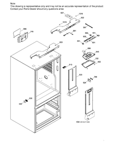 FF FUNCTIONAL PARTS Diagram and Parts List for GDE21DSKAKSS  General Electric Refrigerator