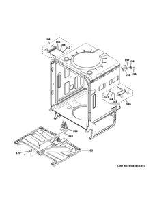 Body Parts 2 Diagram and Parts List for CDT855P2N2S1  General Electric Dishwasher