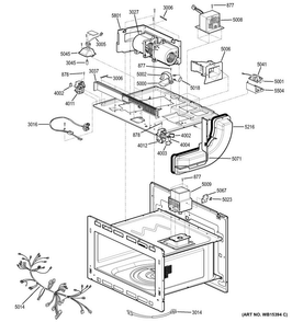 Insulator Parts Diagram and Parts List for JK3800DH4BB  General Electric Microwave Oven Combo