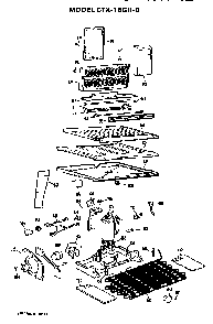 Unit Parts Diagram and Parts List for CTX18GHB  Hotpoint Refrigerator