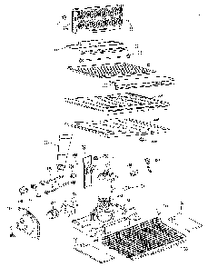 Unit Parts Diagram and Parts List for TBX25RLE  General Electric Refrigerator