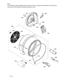 Part Location Diagram of WW02F00535 GE HARNESS LED Assembly