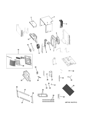 Part Location Diagram of WJ35X22875 GE POWER CORD