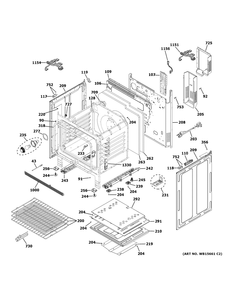 Body Parts Diagram and Parts List for QGSS740BN1TS  General Electric Range