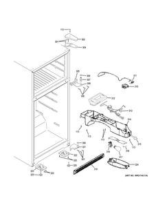 Part Location Diagram of WR02X27363 GE Wheel mobility Assembly Right Hand