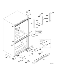 MISC PARTS Diagram and Parts List for GDRS3KBYARSS  General Electric Refrigerator