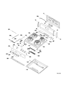 CONTROL PANEL Diagram and Parts List for JCAS730L1WW  General Electric Range