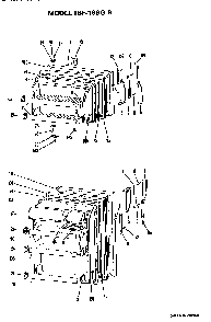 Doors Diagram and Parts List for TBF16SGB  General Electric Refrigerator