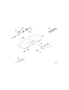Part Location Diagram of WE1M742 GE PLATE DIFFUSER GAS