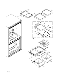 FF SHELVES Diagram and Parts List for PFSS0MFZJSS  General Electric Refrigerator