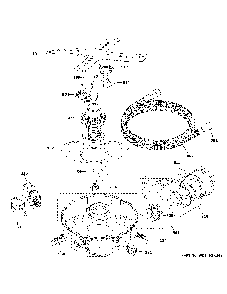 Motor, Sump And Filter Assembly Diagram and Parts List for CDT845M5N4S5  General Electric Dishwasher